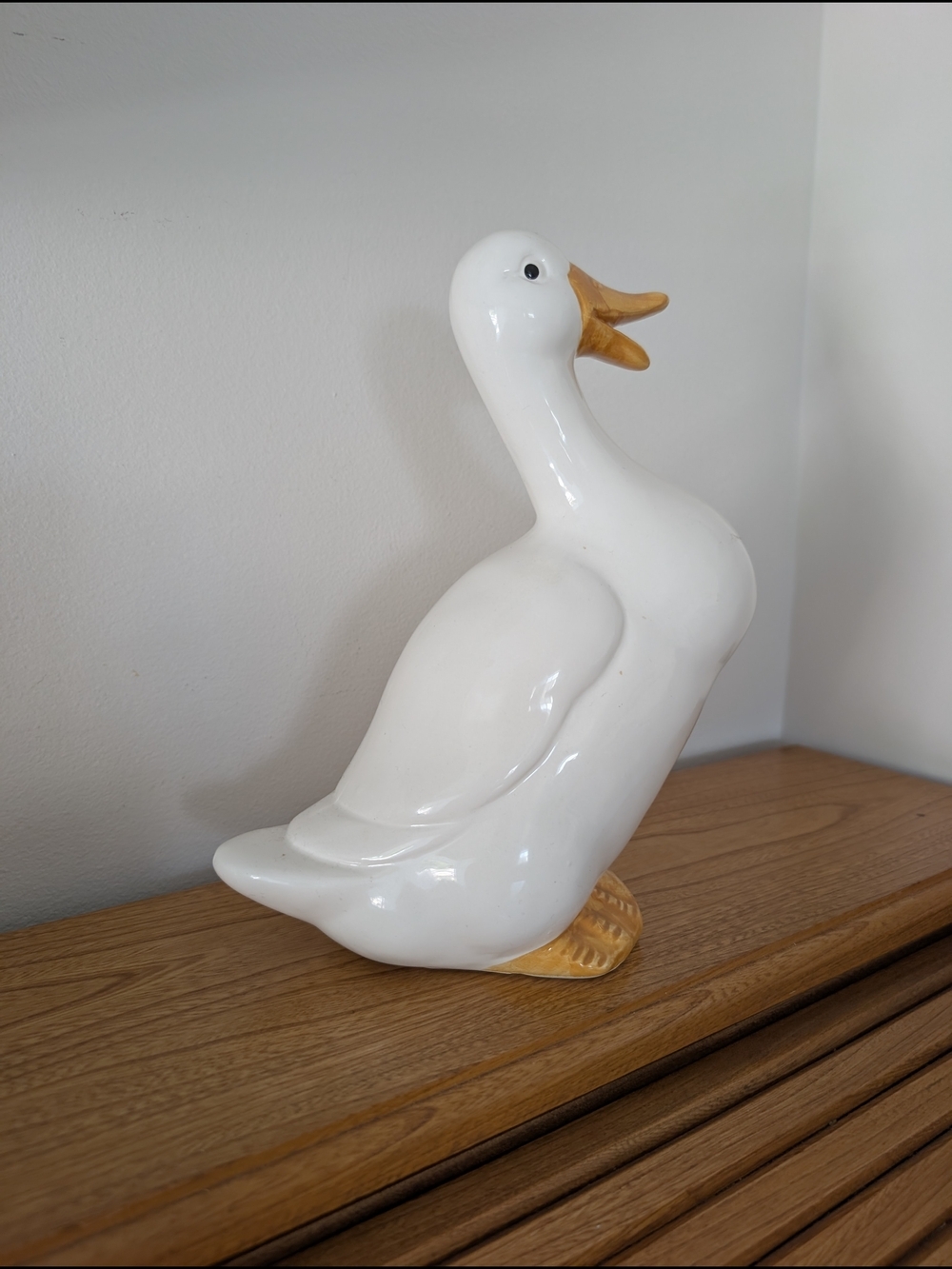 Vintage Ceramic Goose Figurine – Cottagecore Kitchen Decor - Picture 7 of 10